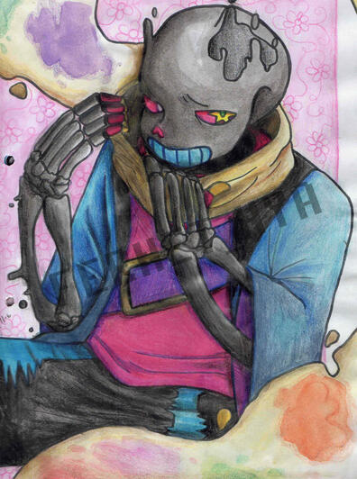 Fanart with watercolors - Paperjam