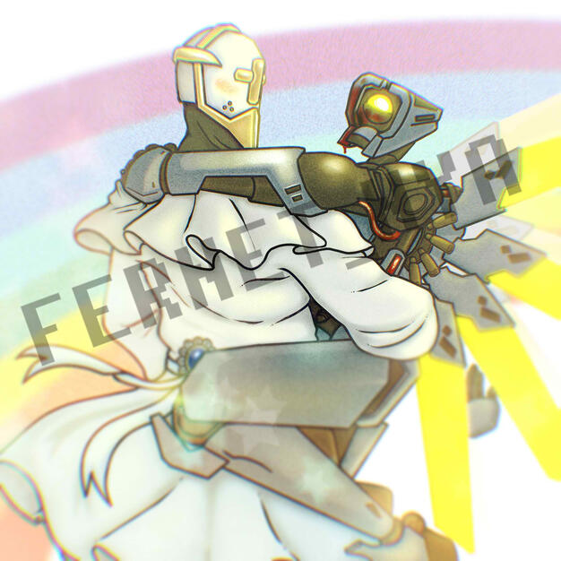 Digital Fanart - Gabriel &amp; V1 (ULTRAKILL)